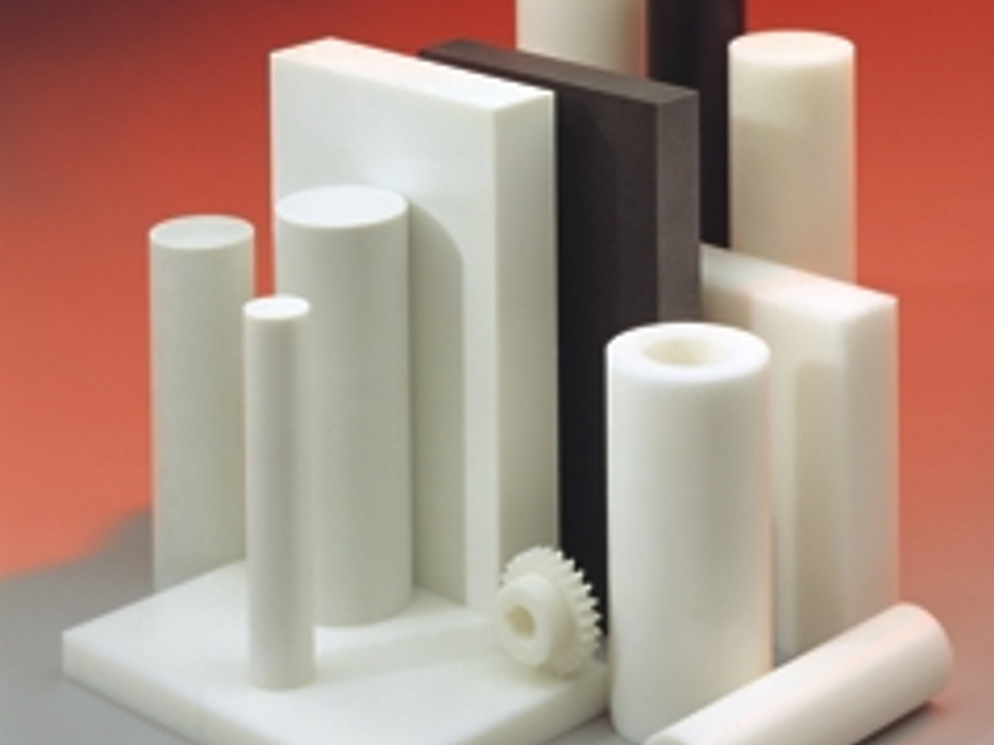 Sheet and rod samples across the stocked material range